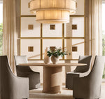 San Marco Alabaster Tiered Round Chandelier 22"