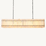 San Marco Alabaster Linear Chandelier 54"