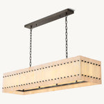 San Marco Alabaster Linear Chandelier 54"