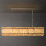San Marco Alabaster Linear Chandelier 54"