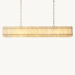 San Marco Alabaster Linear Chandelier 72"