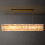 San Marco Alabaster Linear Chandelier 72"