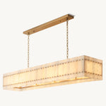 San Marco Alabaster Linear Chandelier 72"
