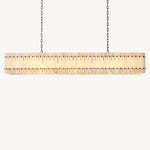 San Marco Alabaster Linear Chandelier 72"