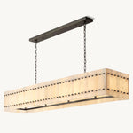 San Marco Alabaster Linear Chandelier 72"