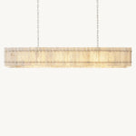 San Marco Alabaster Linear Chandelier 72"