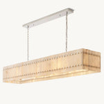 San Marco Alabaster Linear Chandelier 72"