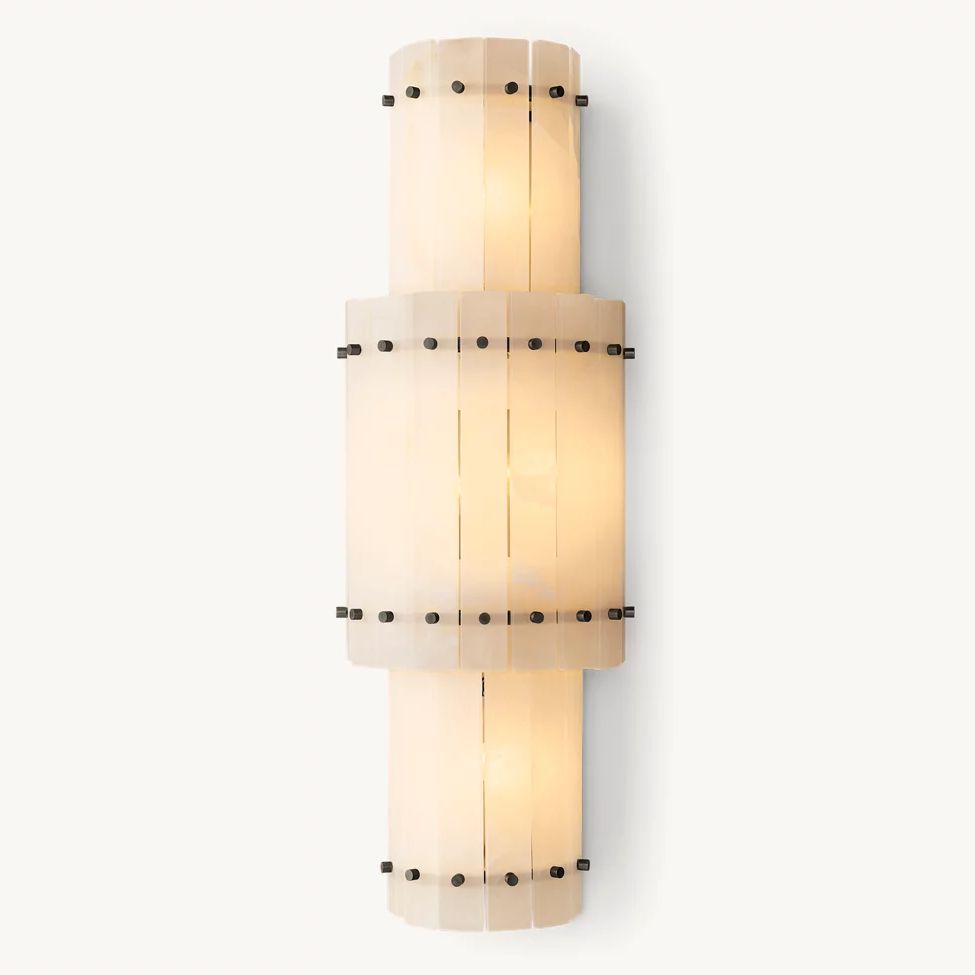 San Marco Alabaster Round Wall Sconce