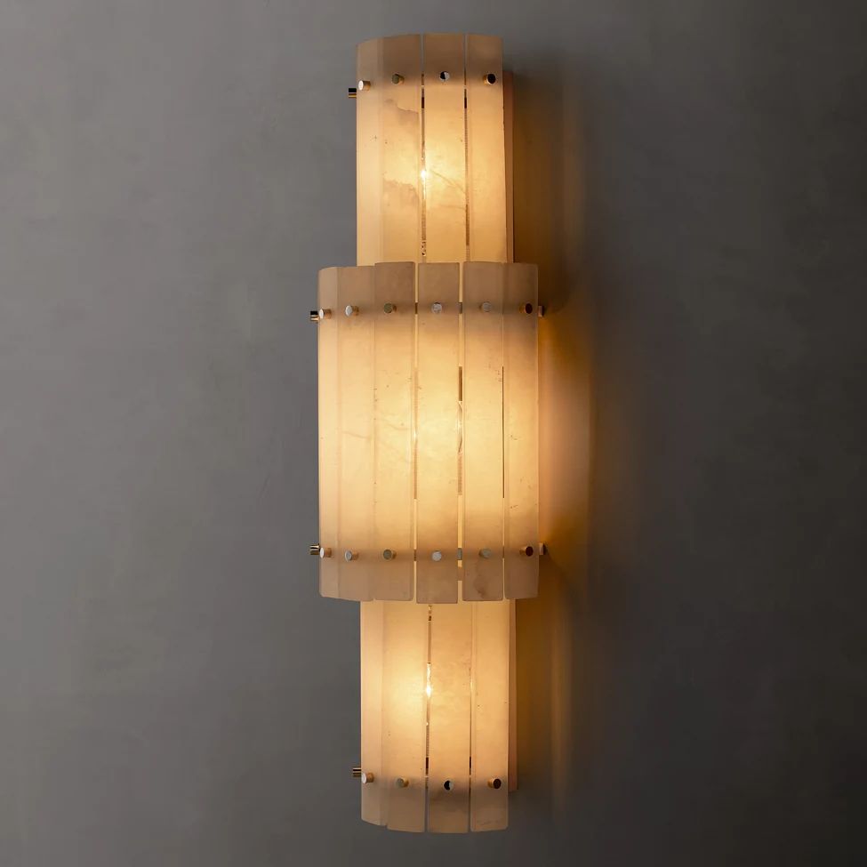 San Marco Alabaster Round Wall Sconce