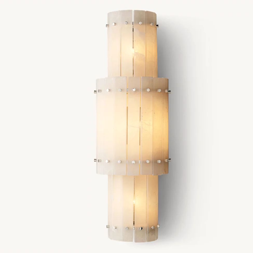 San Marco Alabaster Round Wall Sconce