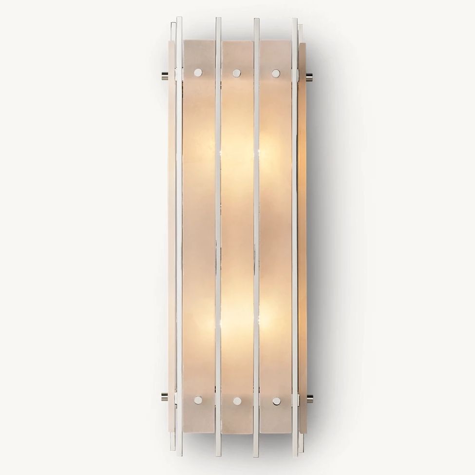 San Marco Alabaster Rectangular Wall Sconce