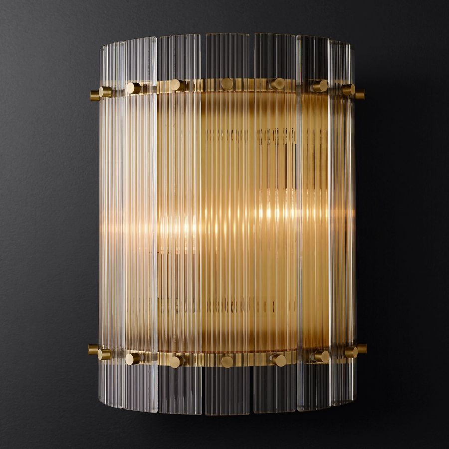 San Marco Glass Round Wall Sconce