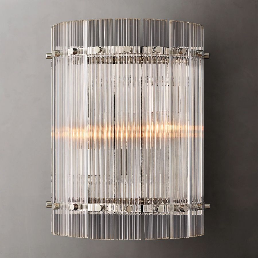 San Marco Glass Round Wall Sconce