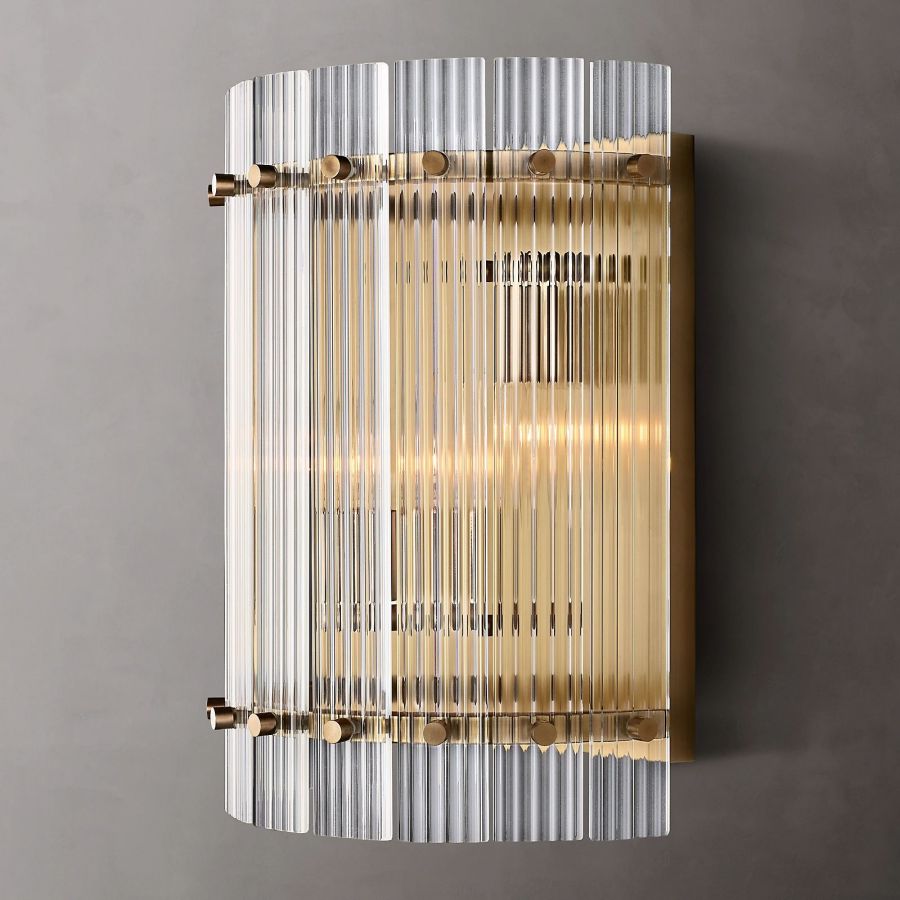 San Marco Glass Round Wall Sconce