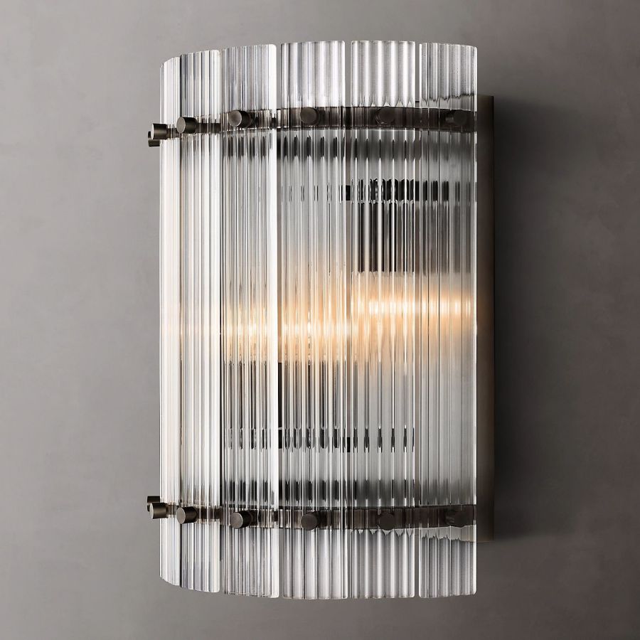 San Marco Glass Round Wall Sconce