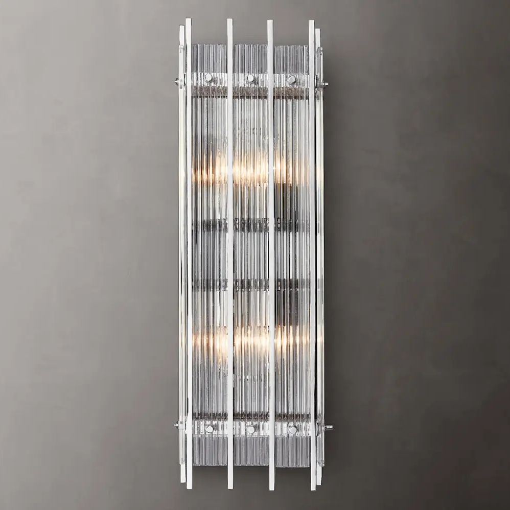 San Marco Glass Rectangle Wall Sconce