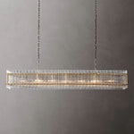 San Marco Glass Rectangle Chandelier 72"