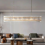 San Marco Glass Rectangle Chandelier 72"