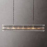 San Marco Glass Rectangle Chandelier 72"