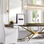 San Marco Glass Rectangle Chandelier 54"