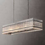 San Marco Glass Rectangle Chandelier 54"