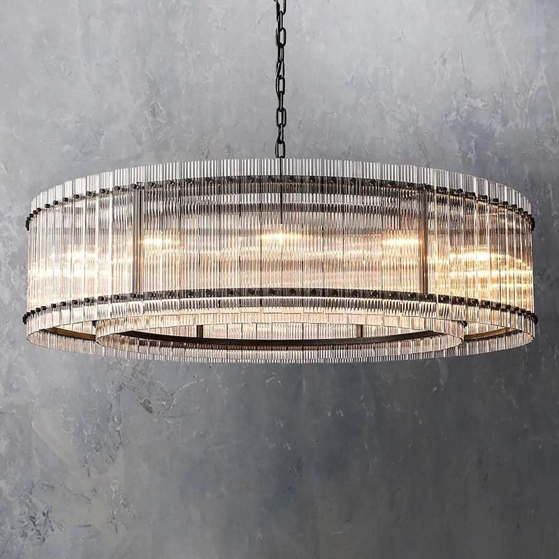 San Marco Glass Round Chandelier 60"