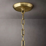 San Marco Glass Two-Tier Round Chandelier 37"