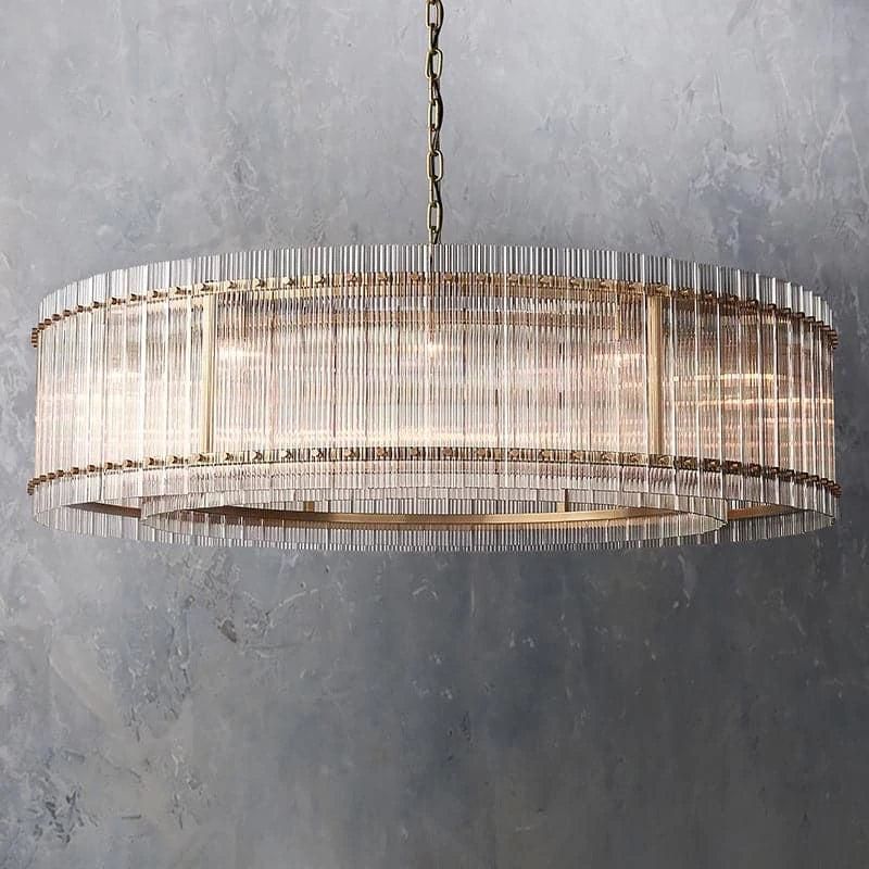 San Marco Glass Round Chandelier 60"