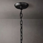 San Marco Glass Two-Tier Round Chandelier 22"