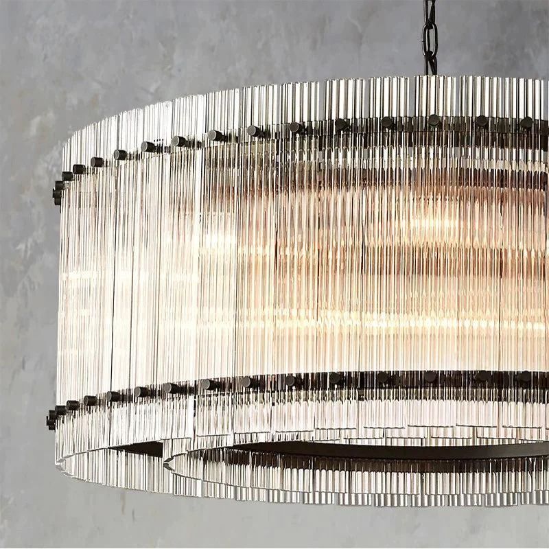San Marco Glass Round Chandelier 37"