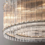 San Marco Glass Round Chandelier 37"