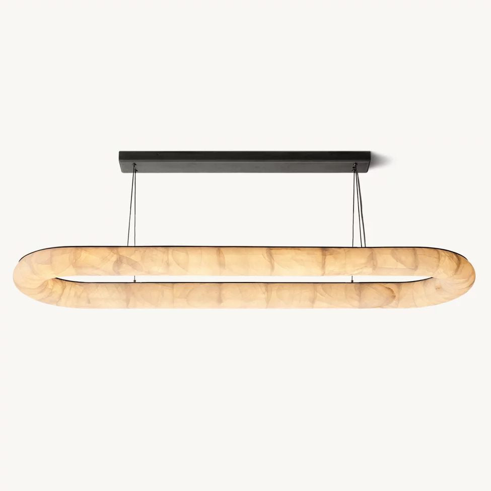 Rivage Lisse Oval Chandelier 74"