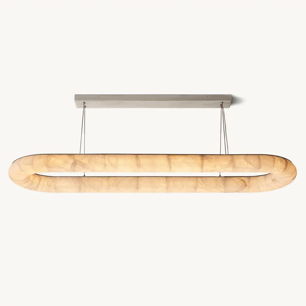 Rivage Lisse Oval Chandelier 74"
