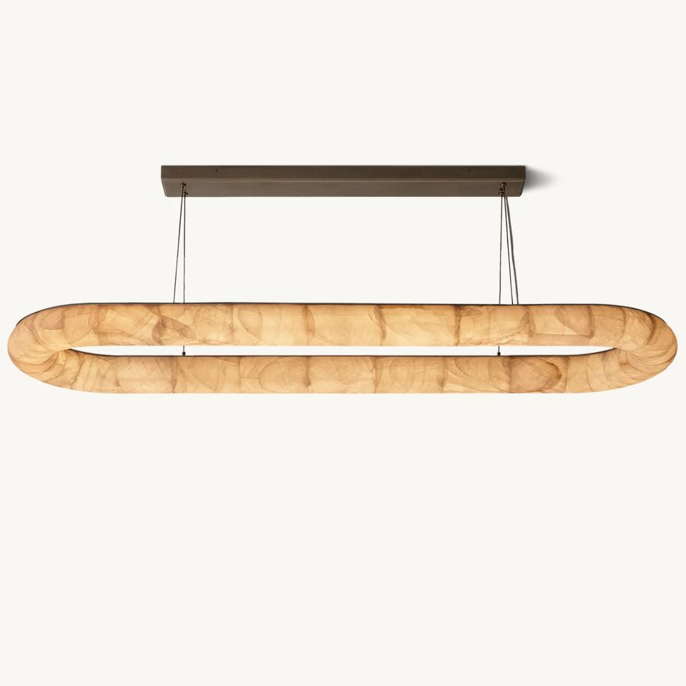 Rivage Lisse Oval Chandelier 74"