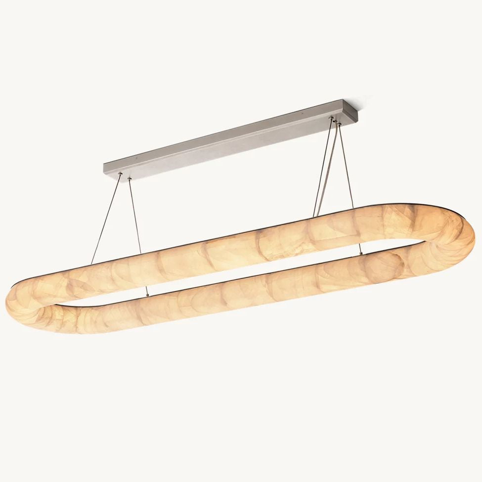 Rivage Lisse Oval Chandelier 74"