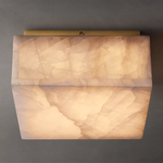 Rivage Alabaster Square Flush Mount