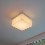 Rivage Alabaster Square Flush Mount