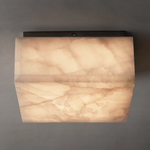 Rivage Alabaster Square Flush Mount
