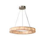 Rivage Alabaster Round Chandelier 31"