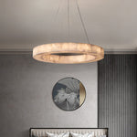 Rivage Alabaster Round Chandelier 31"