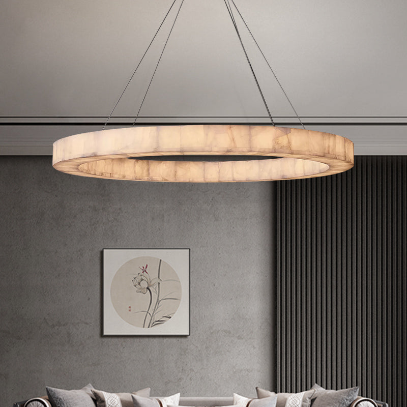 Rivage Alabaster Round Chandelier 60"