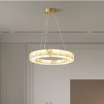 Rivage Alabaster Round Chandelier 31"