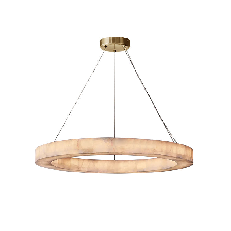 Rivage Alabaster Round Chandelier 40"