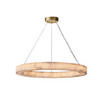 Rivage Alabaster Round Chandelier 40"