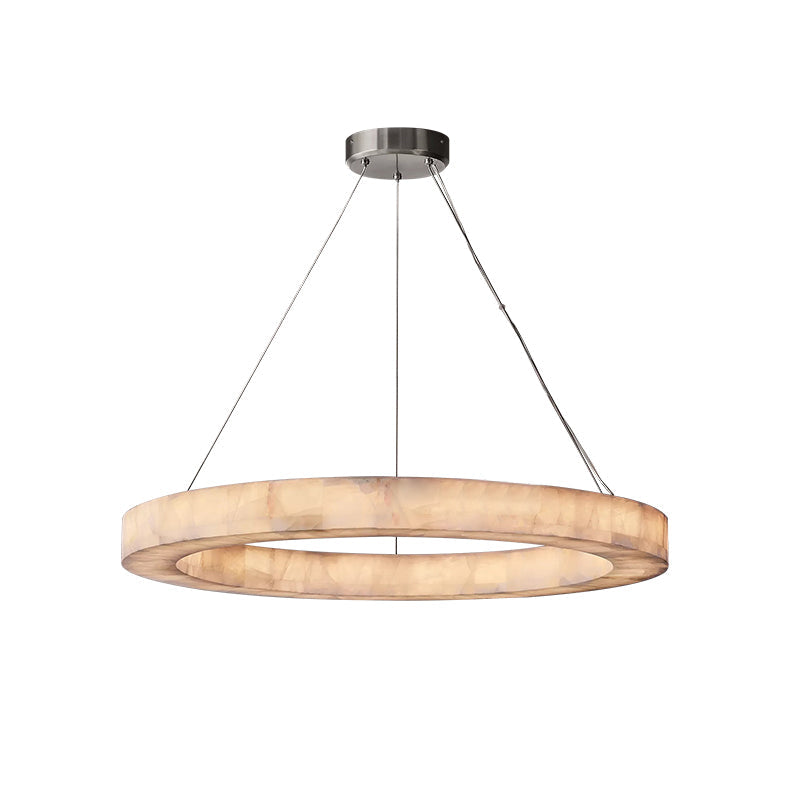 Rivage Alabaster Round Chandelier 40"
