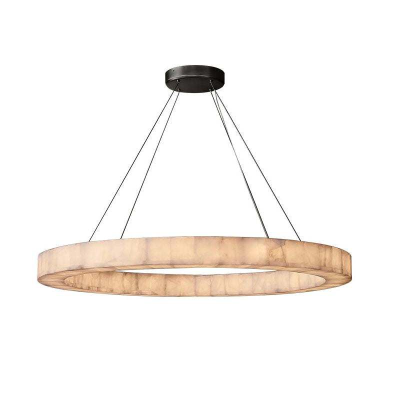 Rivage Alabaster Round Chandelier 60"