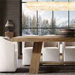 Rivage Alabaster Rectangular Chandelier 54"