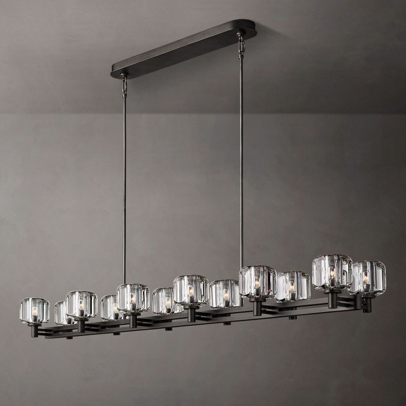 Demaret Double Linear Chandelier 72"