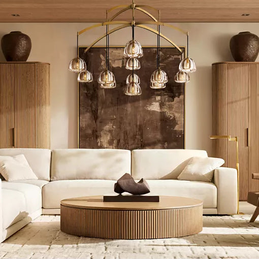 Hemisphere Round Chandelier 48"