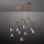 Hemisphere Linear Chandelier 54"